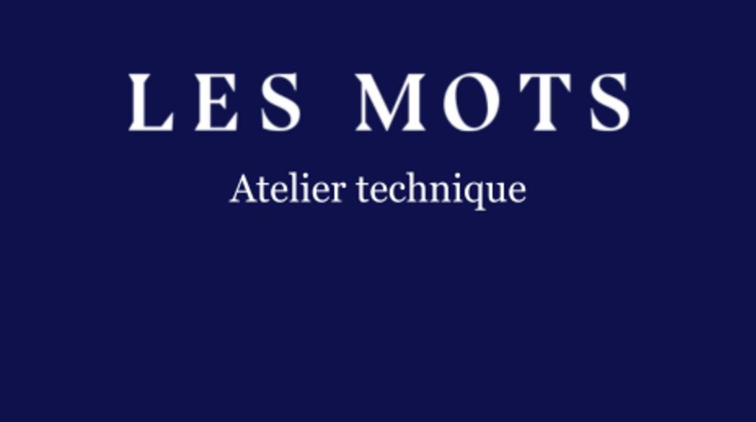 Activité - Atelier technique - 14h-15h30