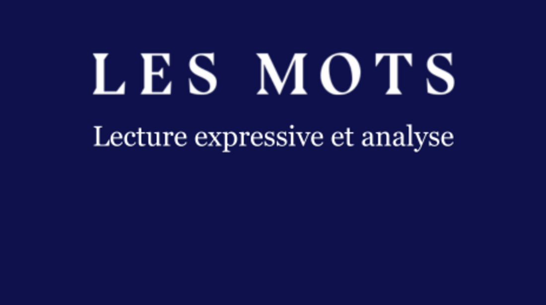 Activité - Lecture expressive et analyse - 14h-15h30